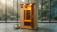 Coronado 2-Person Hemlock Deluxe Infrared Sauna with 6 Carbon Heaters — Lifestyle