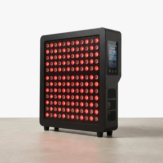 Red Light Therapy Panel, Dual Chip LED 660Nm 850Nm near Infrared Light for Body & Face, High Power Red Light Therapy Device for Muscle Recovery, Joint Pain Relief, Skin Rejuvenation at Home — Studio Shot